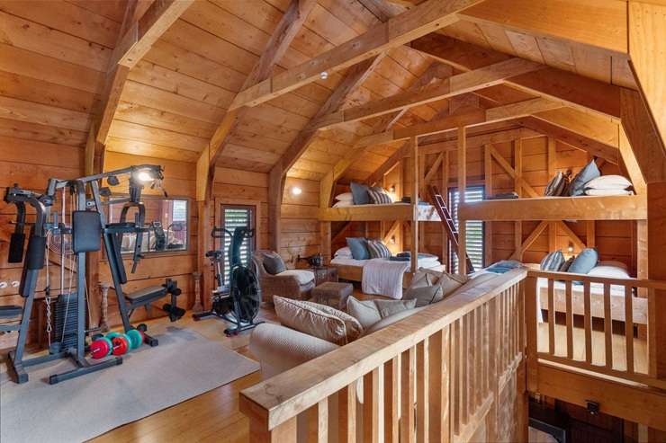 The beachfront home at 8 Musick Point Road is for sale for the first time after 26 years. It was designed by award-winning architect Frans Kamermans. Photo / Supplied