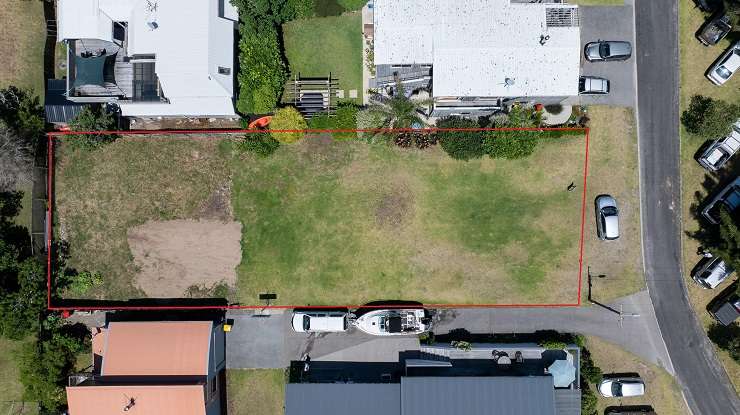 The original section on Barrowclough Road, in Whangamatā, sold under the hammer for $2.2m. Photo / Supplied