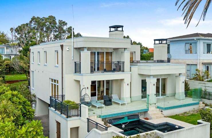 An aerial view of the house on Cheverton Place, in Kohimarama, Auckland. There are no photos of what the property currently looks like inside. Photo / Supplied