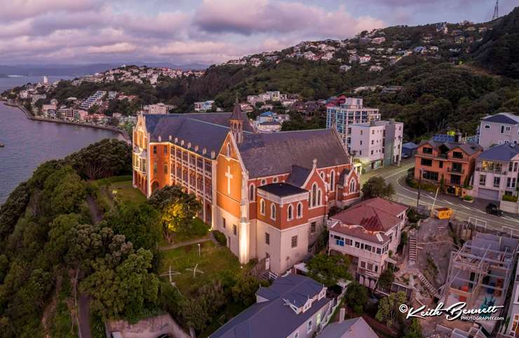 St Gerard's Church and Monastery, on Hawker Street, in the Wellington suburb of Mount Victoria, is a heritage-listed building. Photo / Keith Bennett Photography