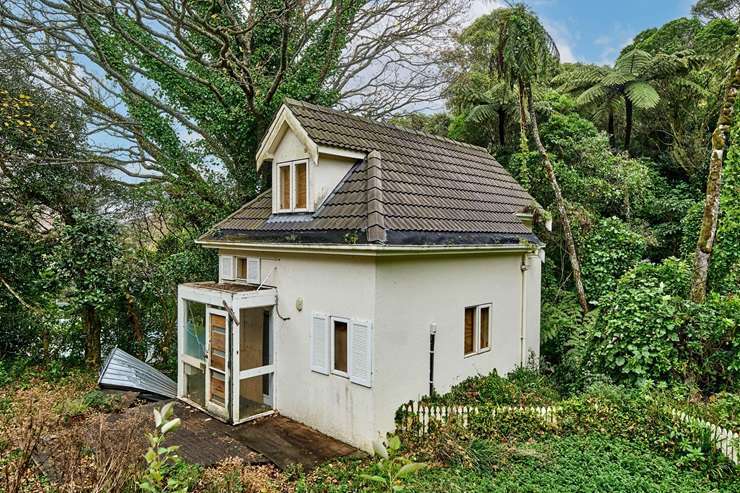 The property at Hatton Street, in Karori, Wellington, has an RV of $3.41m but is in a poor state. Photo / Supplied