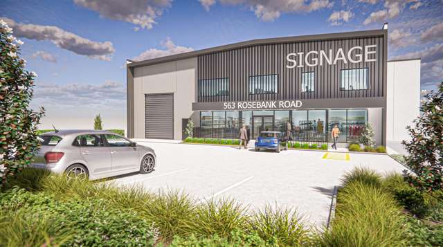 Design-build in prime Rosebank Rd location