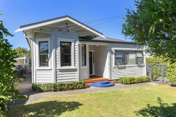 A three-bedroom renovated villa at 190 Arthur Street, in Onehunga, Auckland, goes to auction on March 27. Photo / Supplied