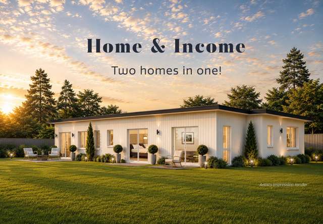 Home & Income! Build Almost Complete!