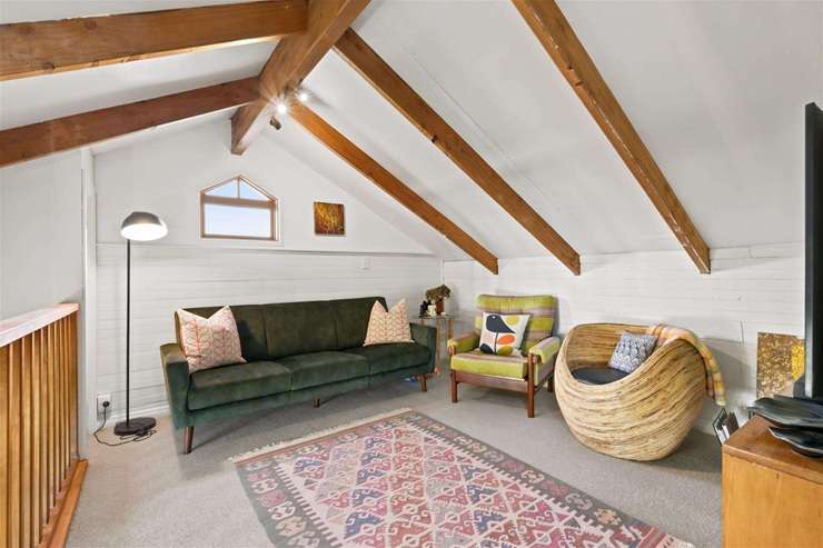 A two-bedroom converted chapel at 441 Main Road, in Riwaka, Motueka, has attracted serious attention since hitting the market at the end of last month. Photo / Supplied