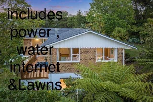 rent includes power, water, internet & lawns