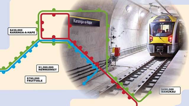 Auckland’s house price rail map: What homes cost around every train station