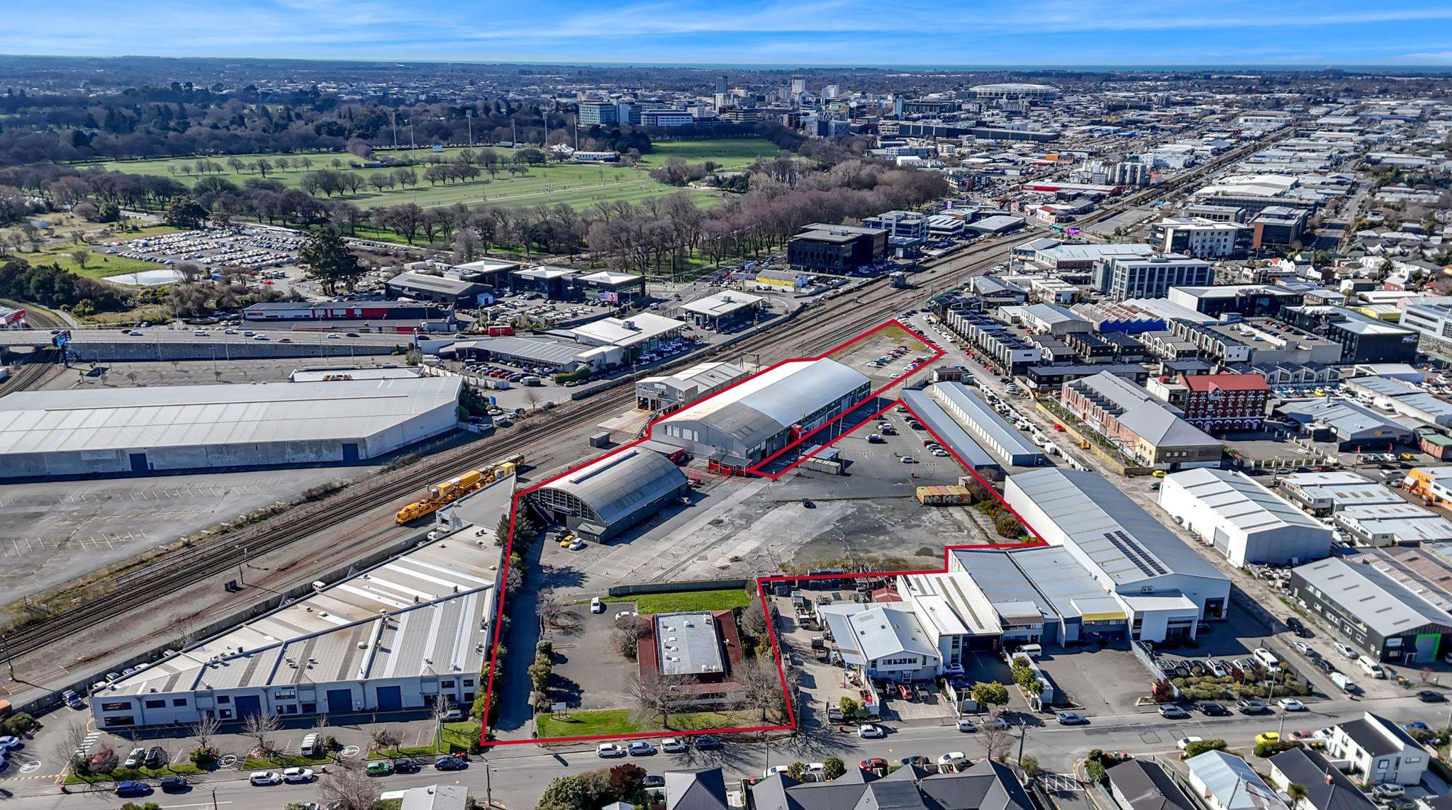 Strategic holding with scale beside Hagley Park