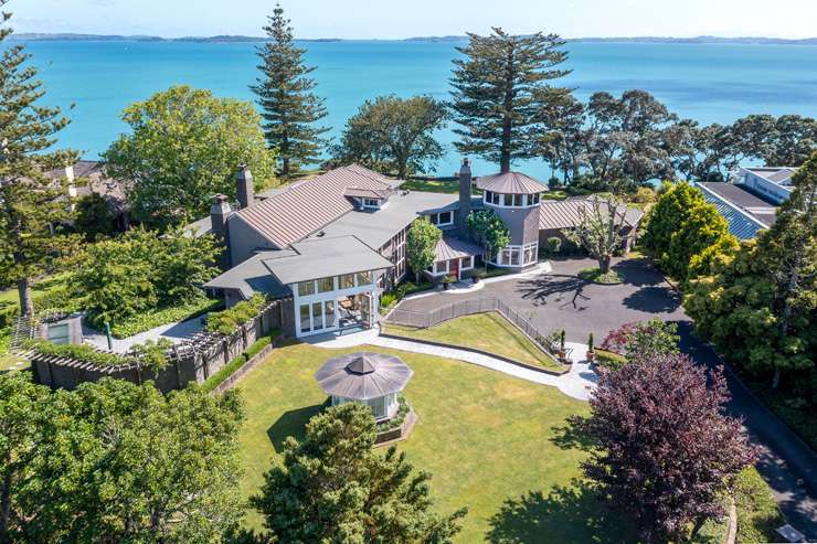 The 1930s neo-Georgian estate on Bleakhouse Road, in Mellons Bay, Auckland, will be replaced with townhouses. Photo / Supplied