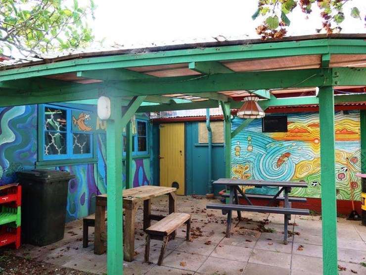 The unusual-looking home on Gibbons Road, in Kaiwaka, Kaipara, was the brainchild of Japanese professor Yoshimasa Sakurai, who died earlier this year aged 86. Photo / Supplied