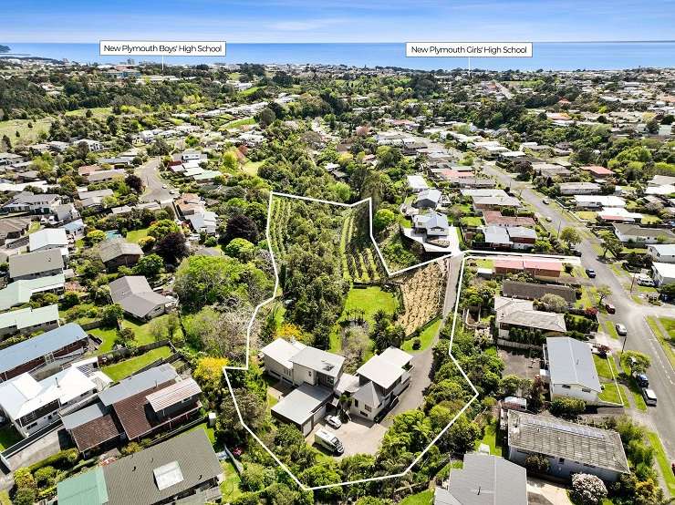 A five-bedroom, four-bathroom home on Nevada Drive, in Merrilands, New Plymouth, is one of the city's biggest. Photo / Supplied