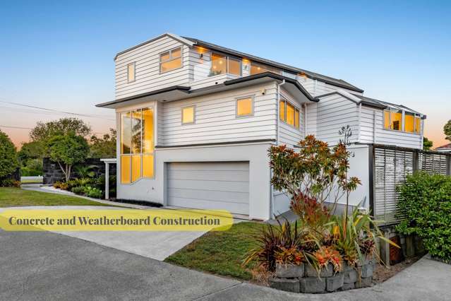 Concrete & Weatherboard, 326sqm of Elevated Living
