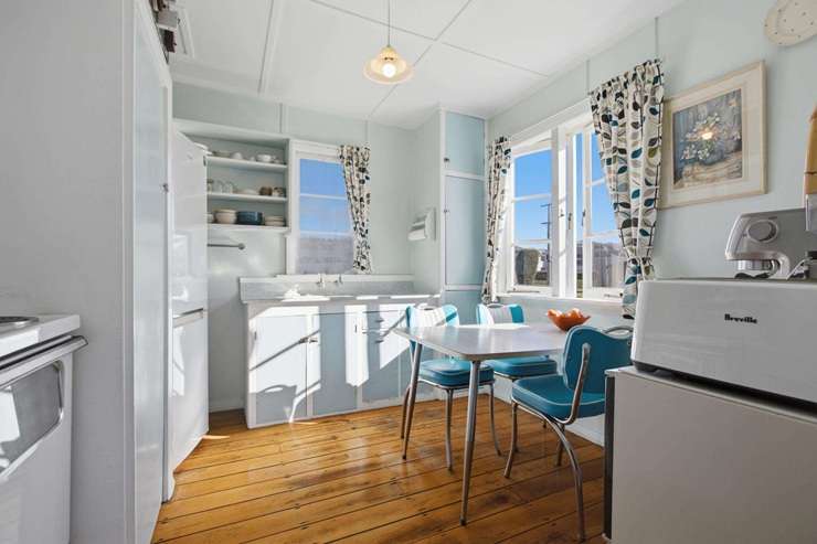 A two-bedroom Art Deco bach is for sale at 41 Te Ngaio Street, in Mount Maunganui. Photo / Supplied