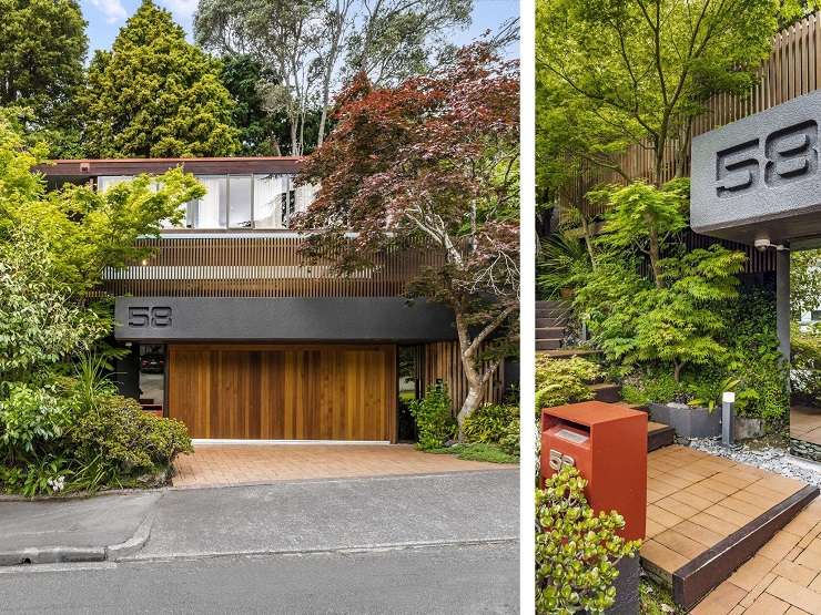 The house architect Ron Sang built for his family in the 1970s is back on the market.  Photo / Supplied