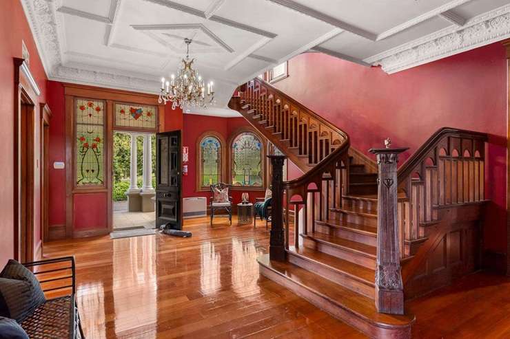 A meticulously restored six-bedroom Victorian country mansion, Kylemore, on a 7.13 ha estate on Dunn Road, in Ararimu, south of Auckland, is on the market. Photo / Supplied