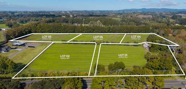 Kowhai Estate. 5 Premium Flat Lots!