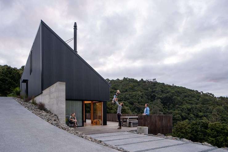 Toby Chapman-Smith won an award for Black Ridge, the first home he designed. Photo / Supplied