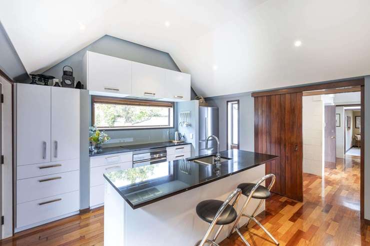 A Sir Miles Warren classic on Idris Road, in Fendalton, Christchurch is being auctioned later this month. Photo / Supplied