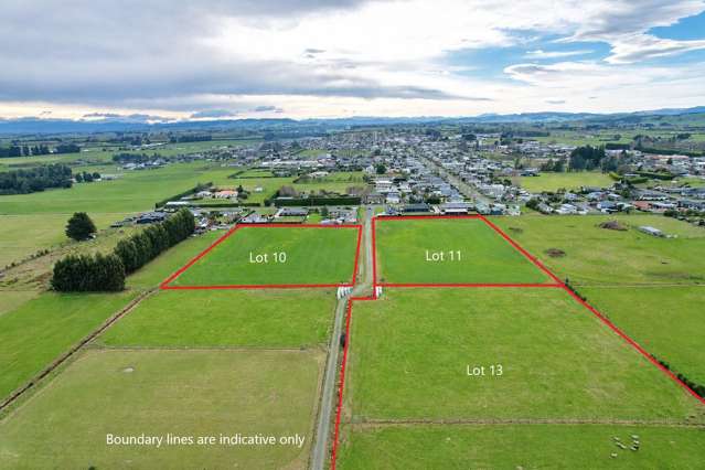Three sections awaiting your dream home!