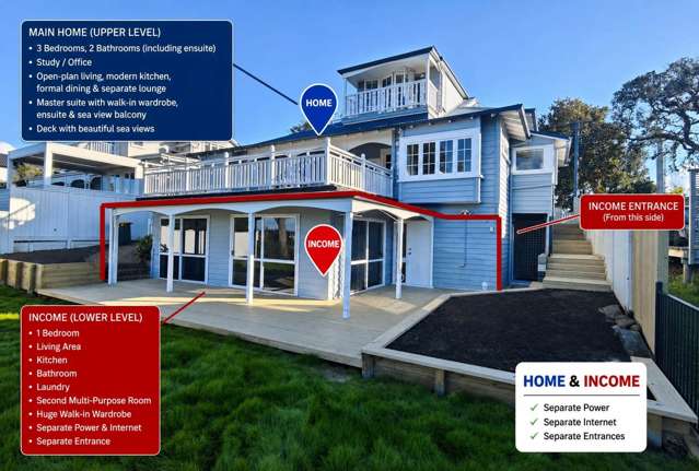Home & Income Villa with Sea Views