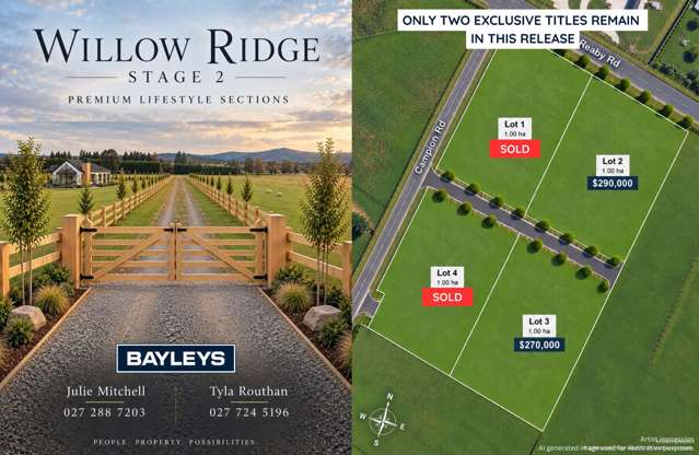 Willow Ridge - Stage two selling now