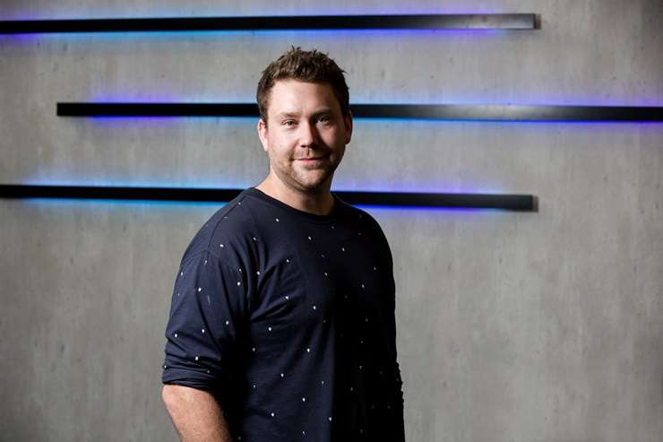 Angus Muir and his partner, Liz Allen, fell in love with their Auckland pad, at 504/1 Cobden Street, on the spot. Photo / Supplied