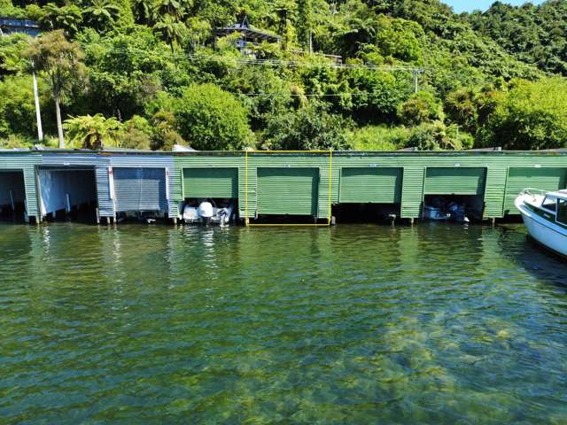 Lock-Up Boatshed on Lake Tarawera