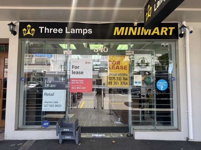 Prime Three Lamps Ponsonby Retail Opportunity