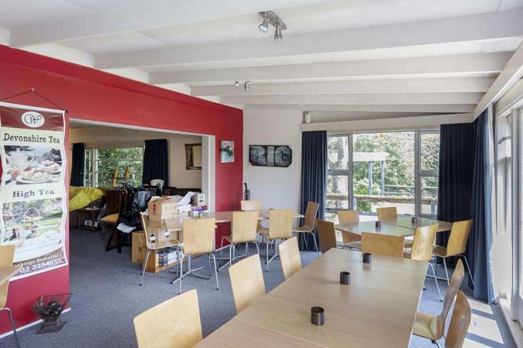 The home of the iconic White House Cafe on Selwyn Lake Road, in Dunsandel, Selwyn, is looking for new owner with over $695,000 to spend. Photo / Supplied