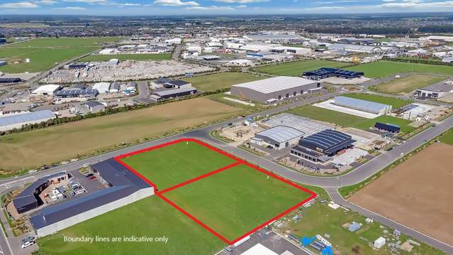 Prime land in sought after industrial park