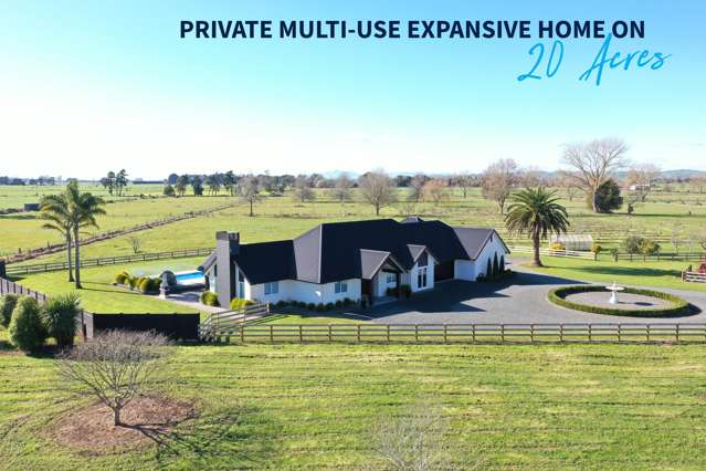 Private Multi-use Expansive Home on 20 Acres