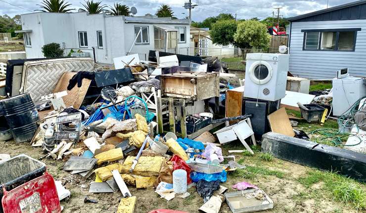 Flooding in Wairoa, in Hawke's Bay, after Cyclone Gabrielle struck the region last month, causing widespread damage. Photo / Supplied