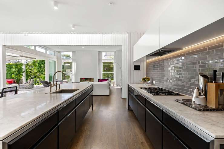 The four-bedroom home on Salisbury Street, in Auckland's Herne Bay, was given a makeover by architects Julian Guthrie. Photo / Supplied