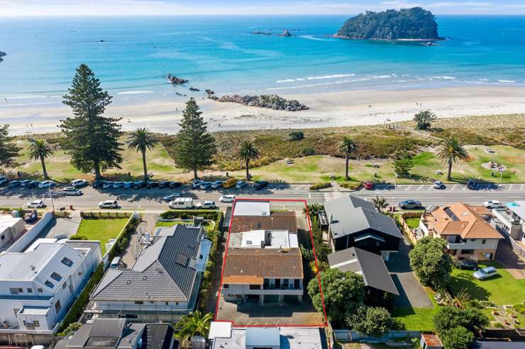 61a Oceanbeach Road, in Mount Maunganui, Tauranga, is looking for buyers with budgets of $9.25m-plus. Photo / Supplied