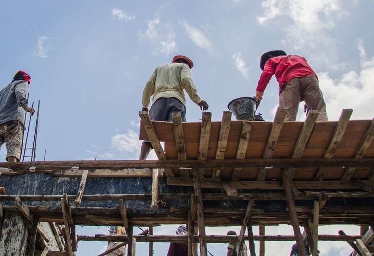 Construction on a new home