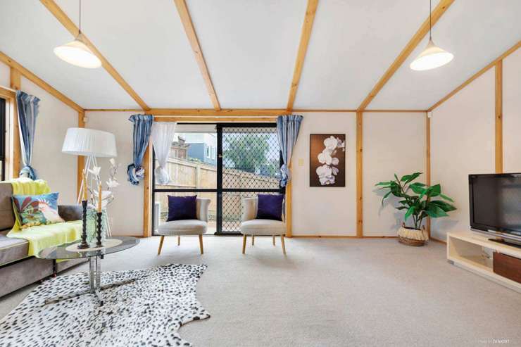 A two-bedroom home on Alison Road, in Surfdale, Waiheke Island