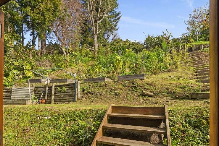 The three-bedroom, one-bathroom off-grid home on Ridge Street, in Otumoetai is thought to be the only one like it in central Tauranga. Photo / Supplied