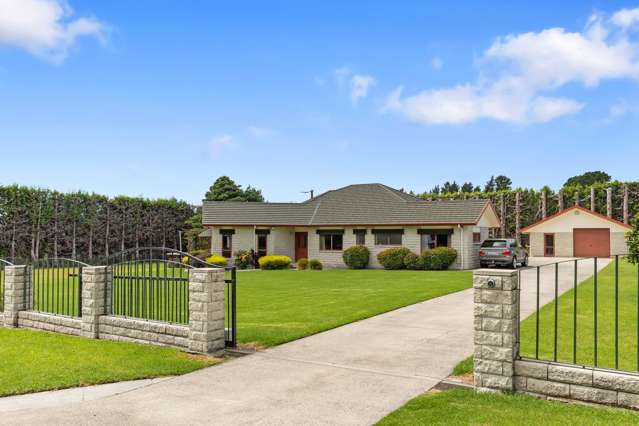 Executive family living on a picturesque section