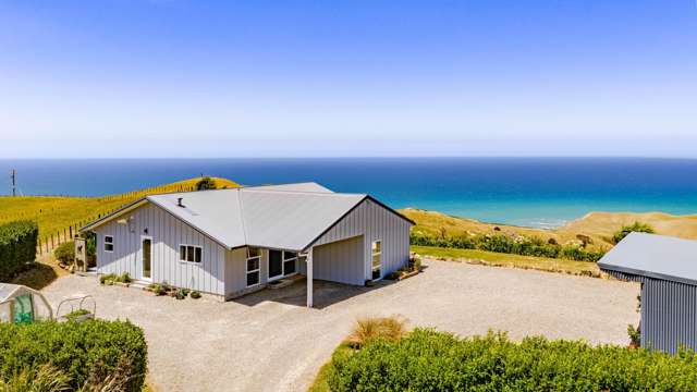 Modern coastal retreat with panoramic views