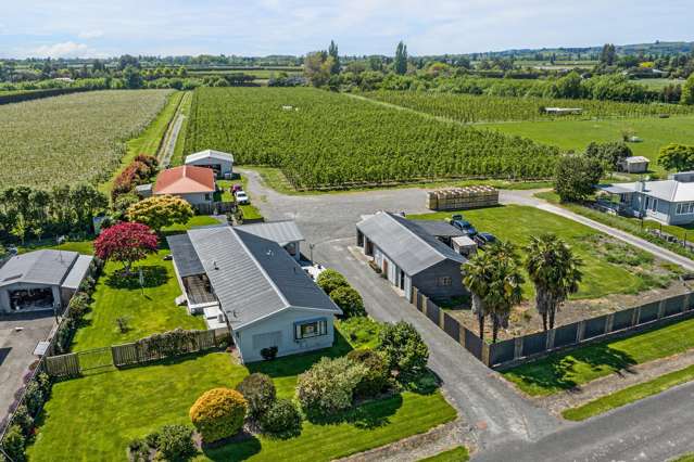 Two dwellings, man shed and leased orchard  