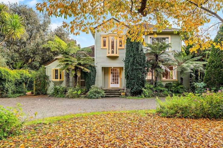 The aptly named English Cherry Tree Manor, in Tamahere, Waikato, is up for grabs. Photo / Supplied