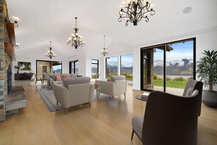 The five-bedroom Queenstown home hit the market on Tuesday this week, but was withdrawn a day later. Photo / Supplied