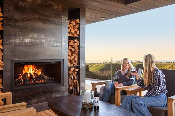 Bigger isn't necessarily better when it comes to outdoor fireplaces. Artwork / Beth Walsh