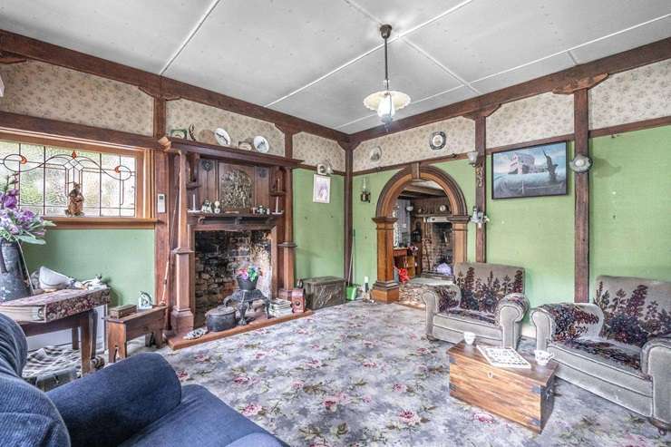 The Southland cottage was filled with antiques and quirky pieces, all of which were sold with the house. Photo / Supplied