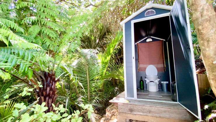 The house on Garden Road, on Great Barrier Island, attracted a huge amount of interest. Photo / Supplied