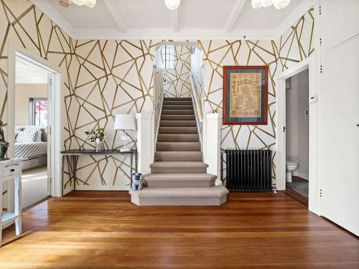 24 Royal Terrace, in Dunedin, is one of the country's best examples of Art Deco's influence on New Zealand homes. Photo / Supplied