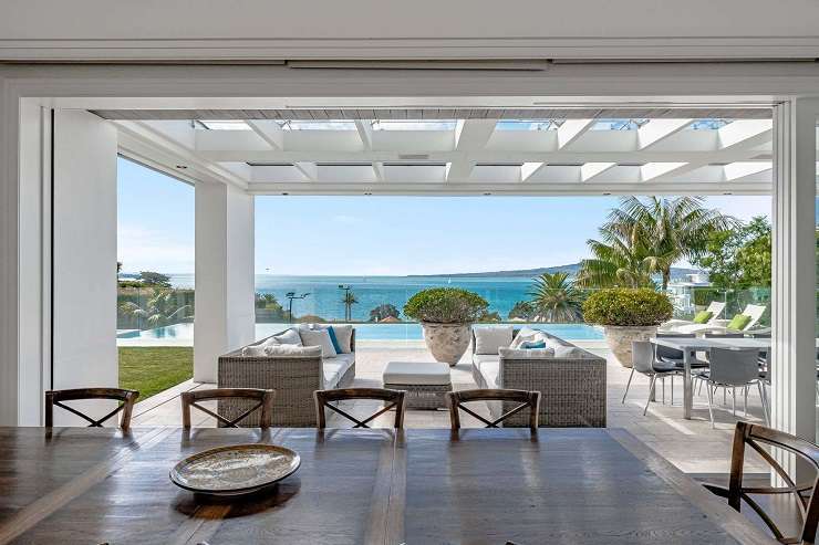 The new owners of a five-bedroom luxury mansion on Ronaki Road, in Auckland’s Mission Bay, flicked it on for $23m, two months after they shelled out $22m for it. Photo / Supplied