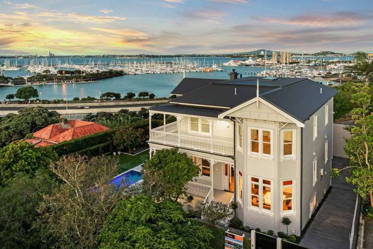 The renovated mansion on St Marys Road, in St Marys Bay