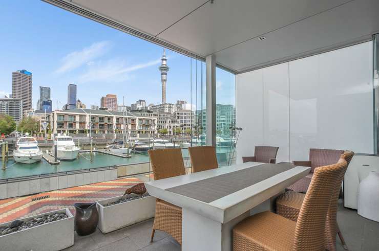 This one-bedroom apartment at 1F/16 Market Place, in Auckland Central, goes to auction on December 14. Photo / Supplied