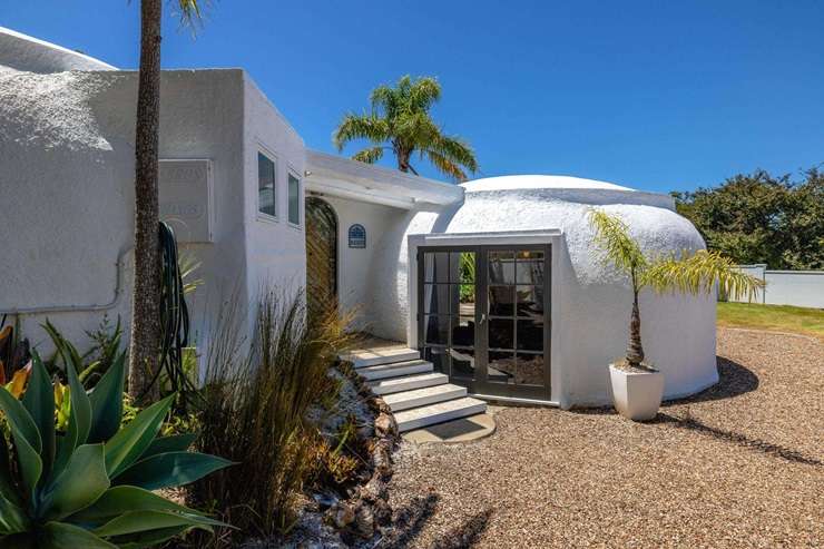 A waterfront caravan and section for sale in Pearl Bay, near Orapiu, on Waiheke Island, can be picked up for $799,000. Photo / Supplied